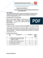 14.-TERMINOS DE REFERENCIA AQUILER de Equipos de Construccion (SERVICIO)