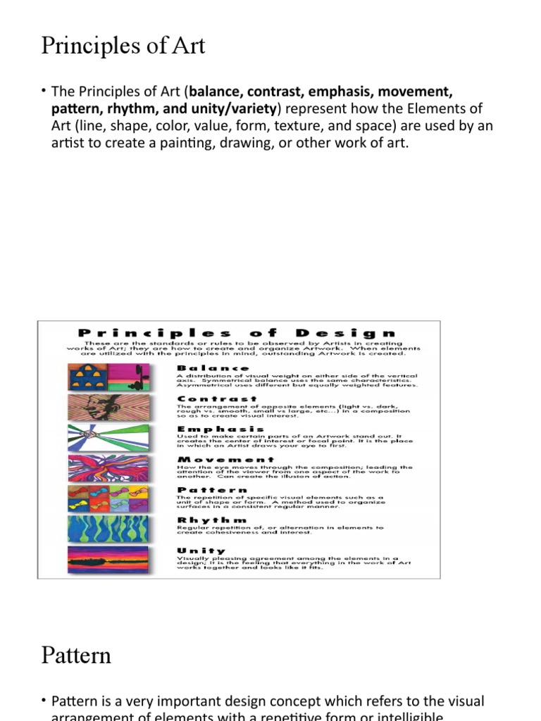 Principles of Art | PDF | Paintings | Color