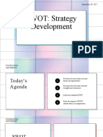 SWOT Strategy Development