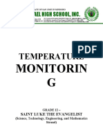 (Term 1, Quarter 1) Temperature Monitoring
