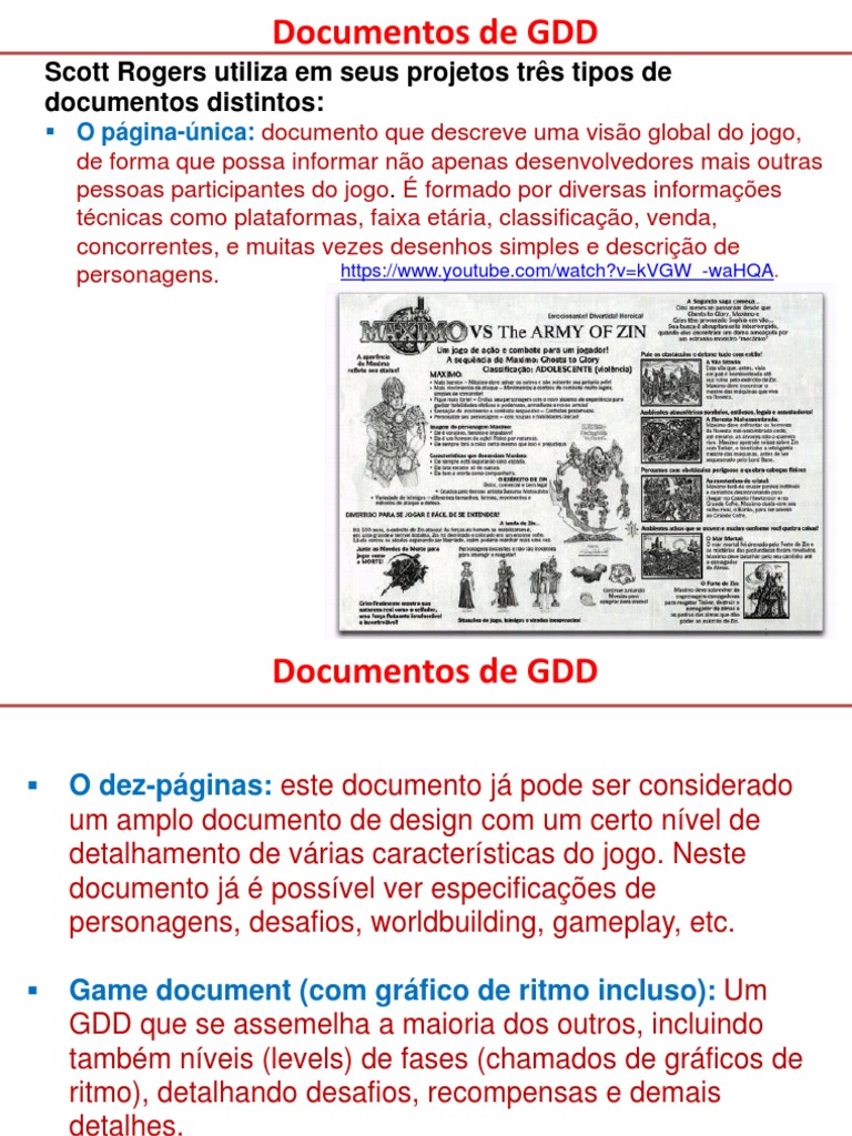 Estrutura de Documentos de GDD | PDF
