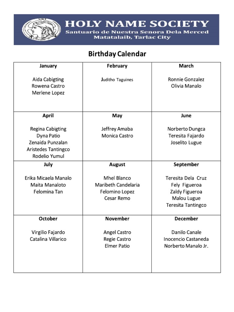 Birthday | PDF
