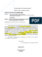 Modelo Carta de Aceptacion