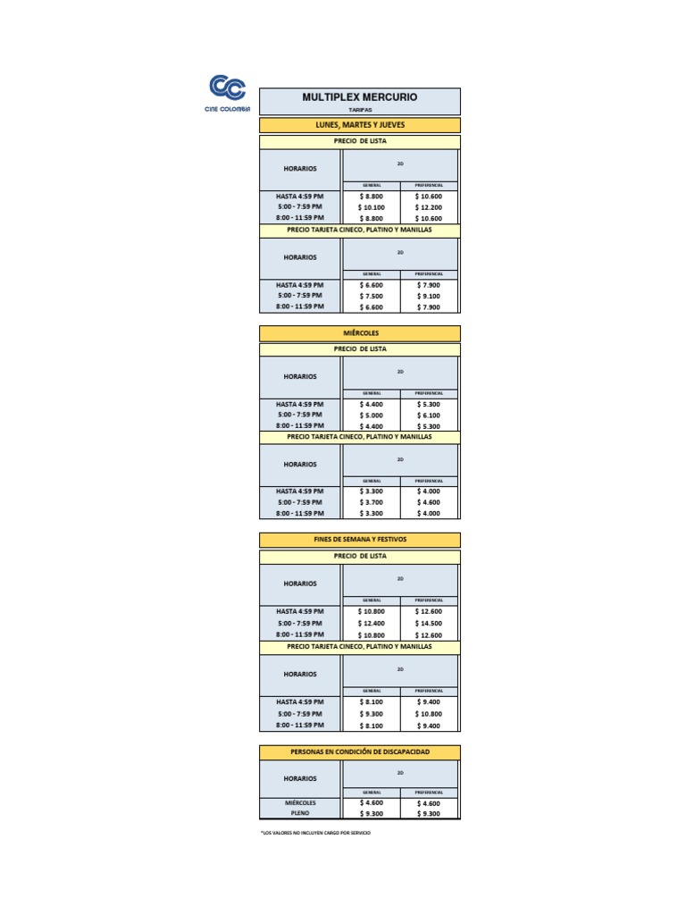 tarifas-de-entrada-del-cine-multiplex-mercurio-seg-n-d-a-de-la-semana