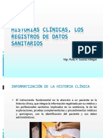 Historias Clinicas Los Registros de Datos Sanitarios2.7