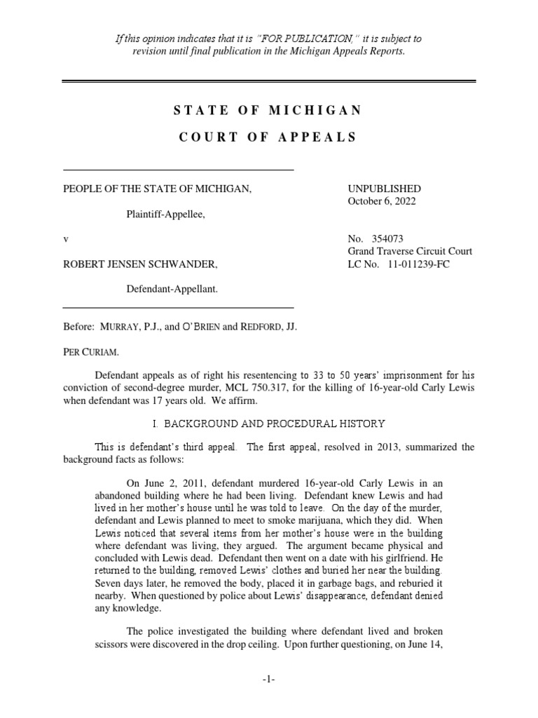 State of Michigan Court of Appeals PDF State of Michigan Court of Appeals PDF