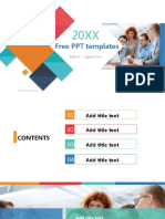 Colored Square Business PowerPoint Template