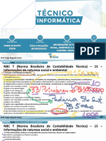 Téc Informática Manhã Ética e Relações Interpessoais 19 08 2022 Informações de Natureza Social P2