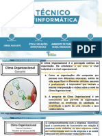 Téc Informática Manhã Ética e Relações Interpessoais 27 05 2022 Ambiente de Trabalho Clima P2