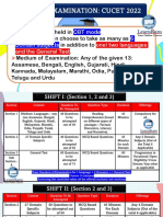 CUCET 2022 Official Exam Pattern & Syllabus