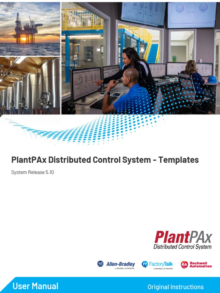 Plantpax Distributed Control System Templates User Manual PDF