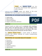 Calcium Silicate Board and Gypsum Board Are Two Completely Different Products