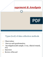 Data Collection Methods, Types of Variables, and Data Analysis