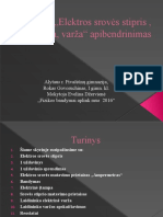 9-Skyriaus Elektros Srovės Stipris, Įtampa, Varža" Apibendrinimas-PPT-28