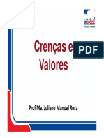 Aula 1 - Unidade I - Crencas e Valores