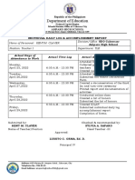 Individual Daily Log Accomplishement Report