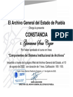 Componentes Del Sistema Institucional de Archivos