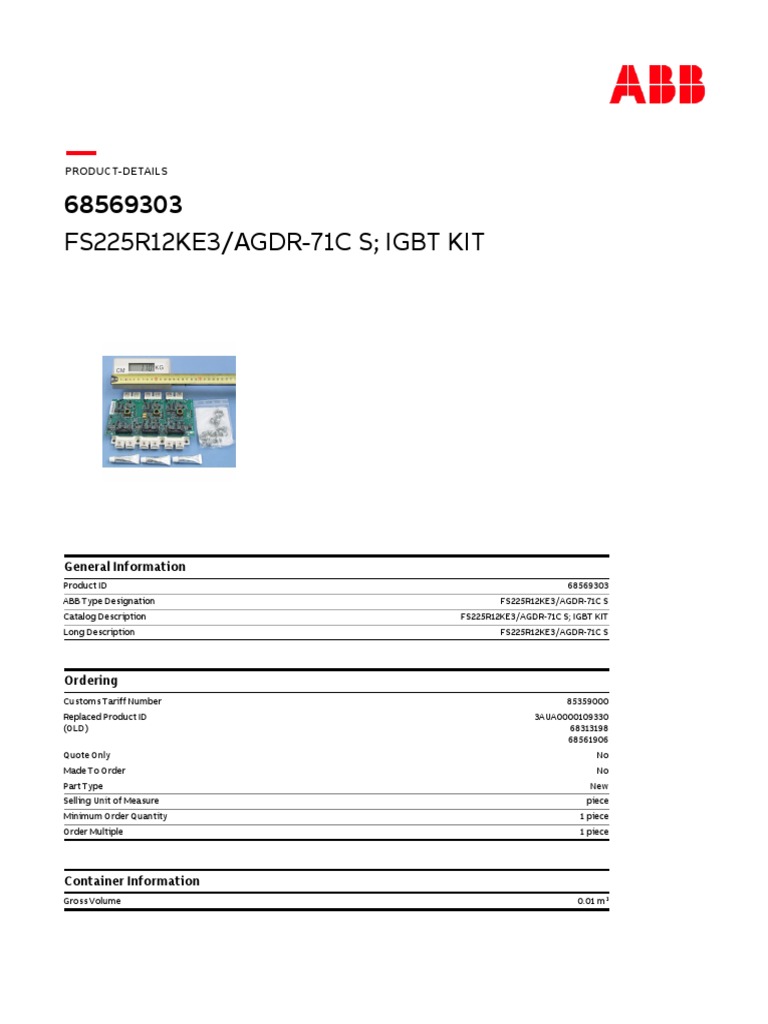 Abb Parts Fiser68569303 | PDF | Metrology