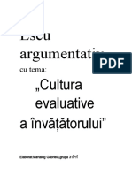 Eseu Argumentativ