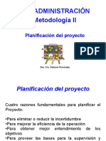 CTT Administración Metodología II: Planificación Del Proyecto