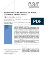 Turkish Students' Poor Oral Hygiene Habits