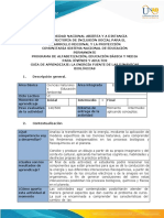 Guía Aprendizaje - La Energía Fuente de Las Dinámica Biológicas