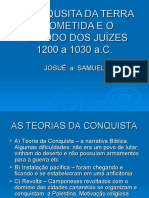 5 Aula de Hisória de Israel - A CONQUSITA DA TERRA PROMETIDA E O PERÍODO