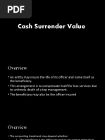 Cash Surrender Value Accounting Guide | PDF | Life Insurance | Insurance