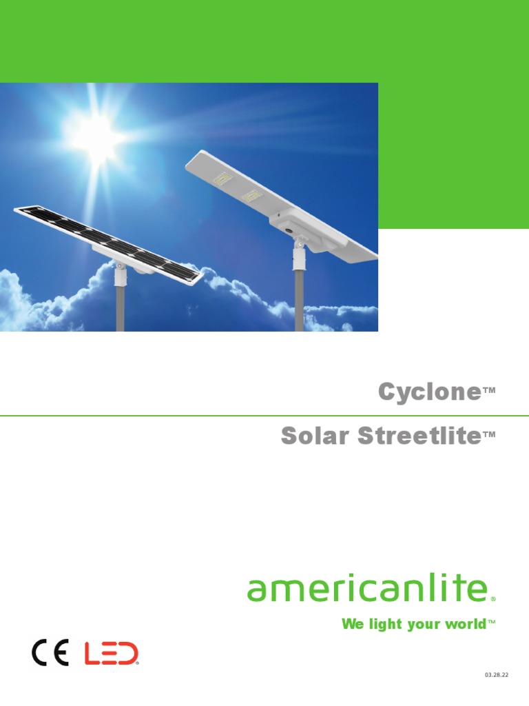 Americanlite-Cyclone-Series 1 | PDF | Lighting | Solar Energy