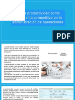 1.4. La Productividad Como Herramienta Como Herramienta Competitiva en La Administracion de Operaciones