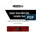 Spider Valve MkII Edit Installer Guide - English (Rev A)