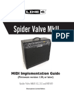 Spider Valve MkII MIDI Implementation Guide - English ( Rev A )