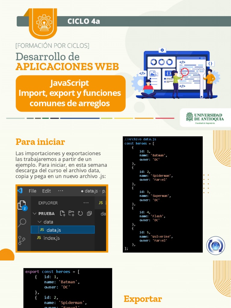 JavaScript Import Export MF2 | PDF | Informática | Ingeniería Informática