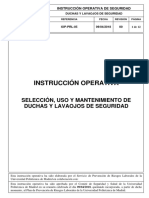 IOP-PRL-05 INSTRUCCIÓN OPERATIVA DUCHAS Y LAVAOJOS DE SEGURIDAD