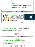 Numerales Utilizados para Representar Números: Dígito