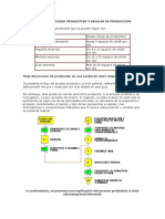 Proceso productivo y escalas de producción