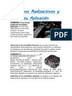 Isotopos Radioactivos y Su Aplicación