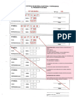 CARGO DE ENTREGA DE MATERIAL ELECTORAL Y REFRIGERIOS AL PRESIDENTE DE MESA