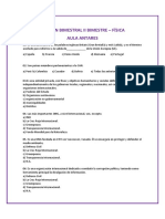 Examen bimestral Física ONG y organizaciones internacionales