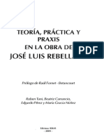 Teoría, Práctica y Praxis en La Obra de José Luis Rebellato - Ruben Tani, Beatriz Carrancio, Edgardo Pérez