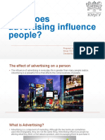 How Does Advertising Influence People
