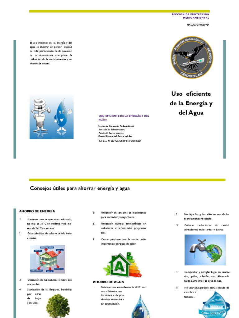 Ahorro Eficiente de Energía y Agua | PDF | Agua | Uso eficiente de energía