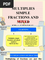 MATH 6 - Q1 - W2 - Multiplies Simple Fractions and Mixed Fractions