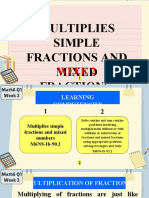 MATH 6 - Q1 - W2 - Multiplies Simple Fractions and Mixed Fractions