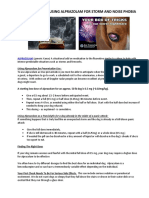 Guidelines For Using Alprazolam For Storm and Noise Phobia