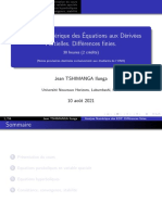 Analyse Numérique Des Équations Aux Dérivées Partielles. Différences Finies