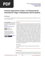 Security Operations Center A Framework For Automat