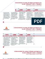 A Historicidade Do Ensino de Língua Portuguesa No