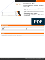 Arco 12" Profesional Ajustable de Solera para Segueta: CÓDIGO: 10230 CLAVE: APT-12