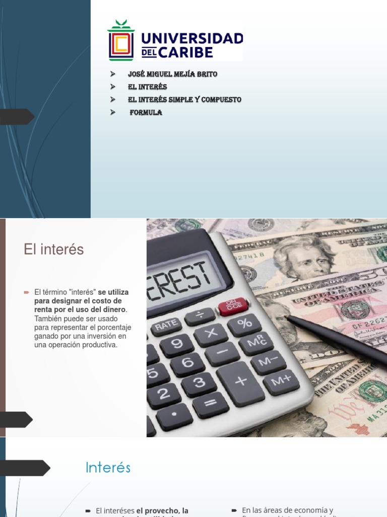 Tipos de Interés: Simple y Compuesto | PDF | Interés | Ciencias económicas